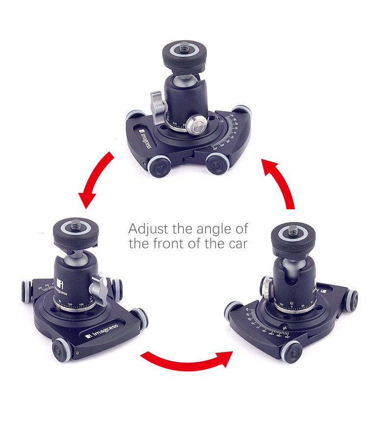 Imagcess Table Top Dolly Auto Roller Desktop Video Rail Track Slider Dslr Rig Film Camera Statief Monopod Quick Release