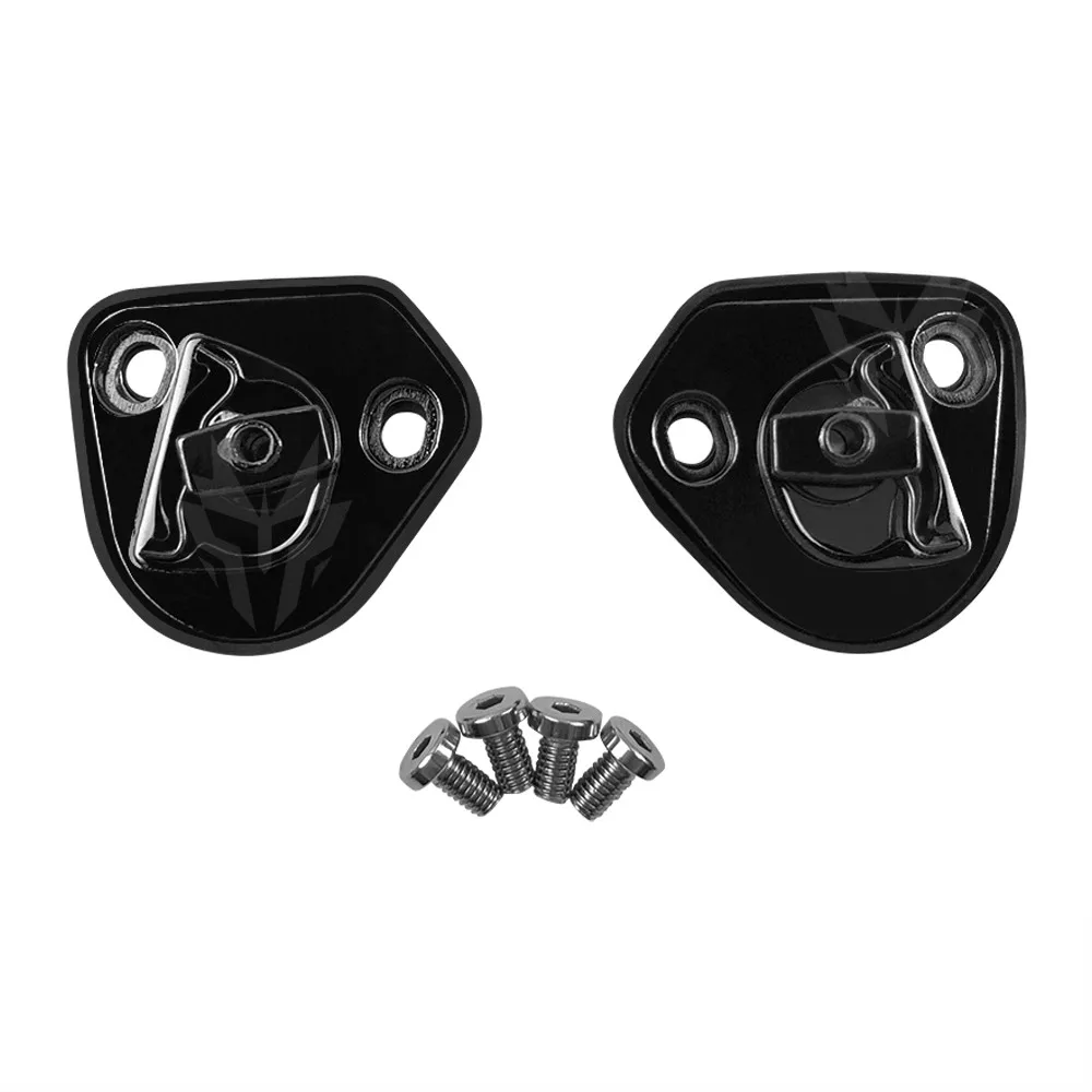 Motorcycle Helmet Accessories A Pair of Pivot Kit Base Plate with Four Screws case for AGV Pista GPR GPRR Helmet Accessories