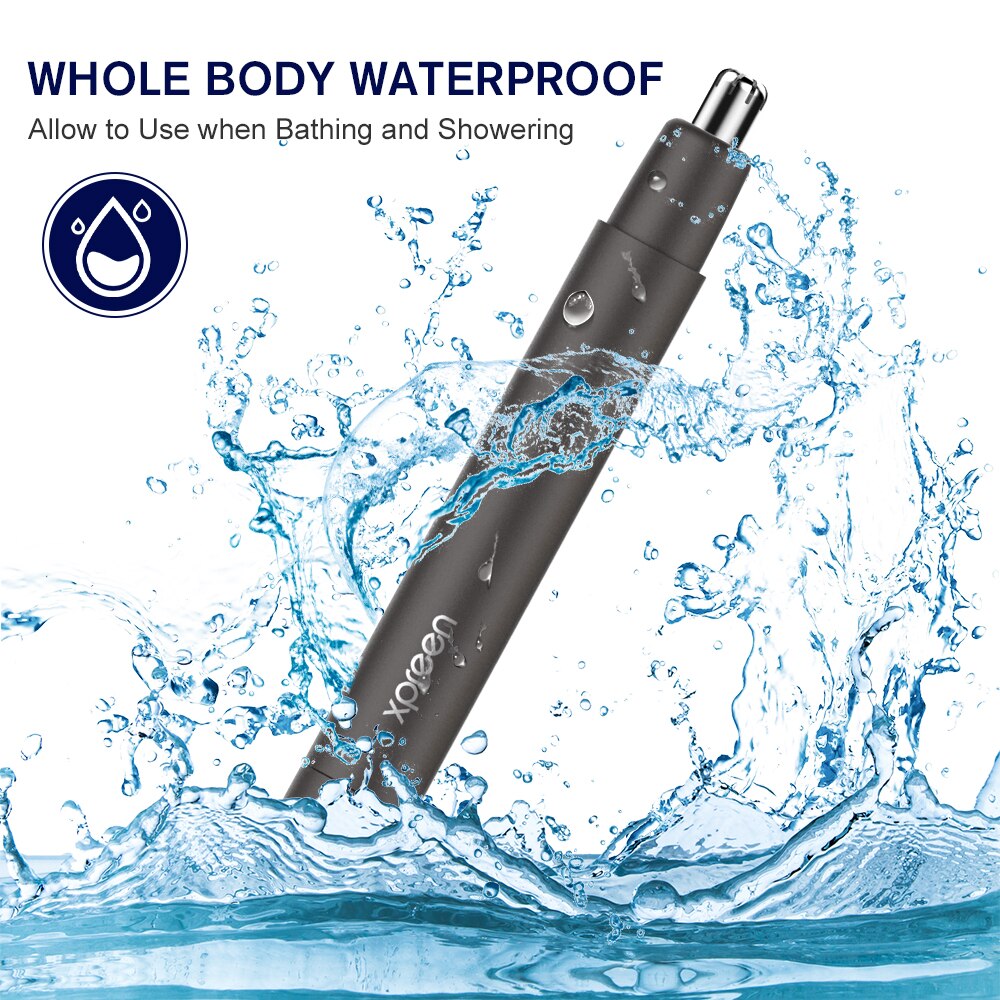 Xpreen Electric Ear Nose Hair Remover Shaver Rechargeable Hair Removal Eyebrow Trimer Safe Lasting Face Care Tool Hair Cutter