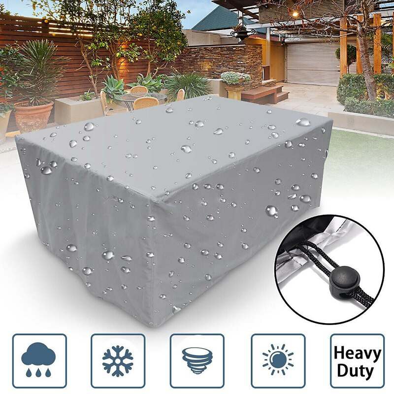 Meubilair Tuinmeubilair Stofkap Waterdicht Stofdicht Patio Tuin Tafel Bescherming Shield-Zilver