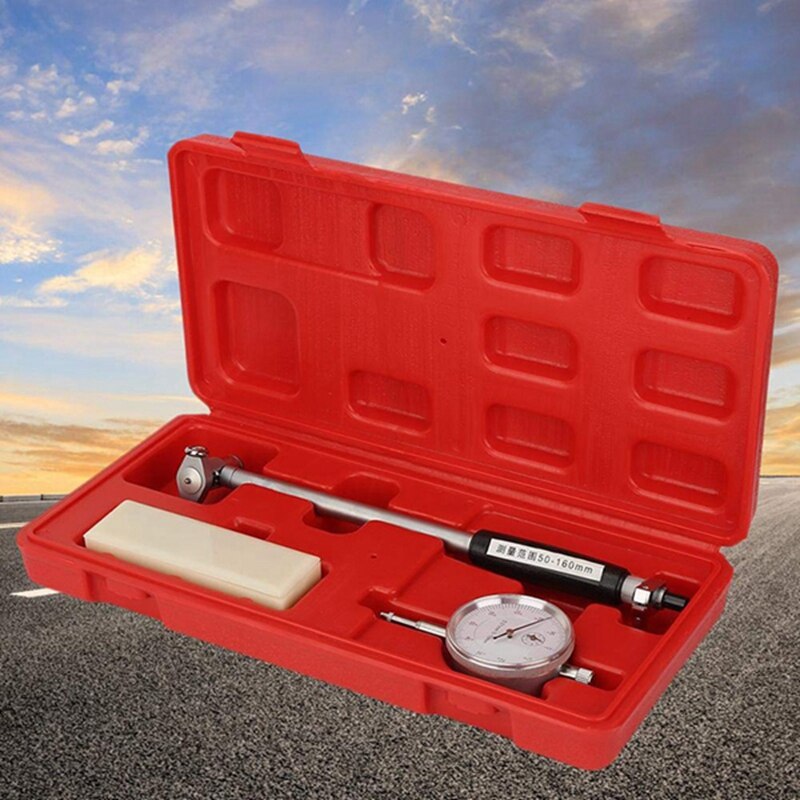 Dial Bore Gauge 50-160mm 0.01mm Precision Scale Hole Indicator Engine Cylinder Micrometer Measuring Tool Tester: Default Title