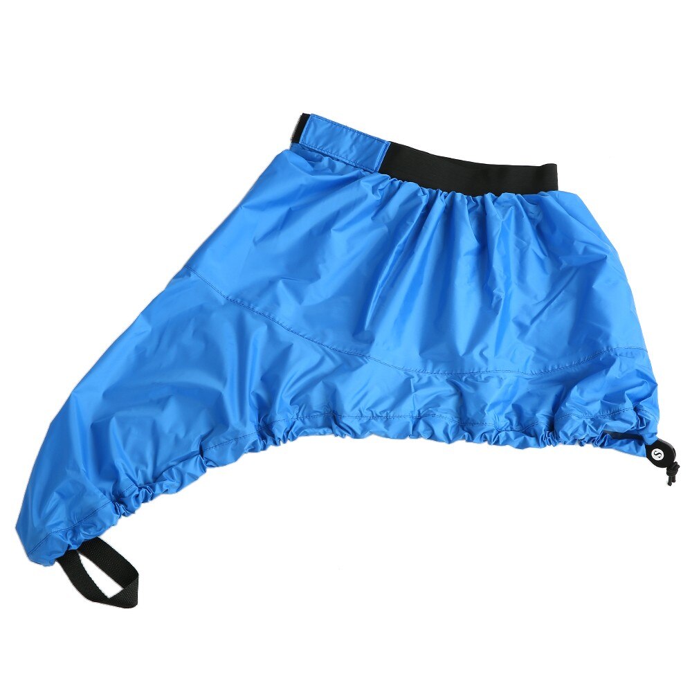 Universal Einstellbare Sport Wasserdichte Nylon Kajak Spray Rock Deck Sprayskirt Abdeckung: BLUE-L