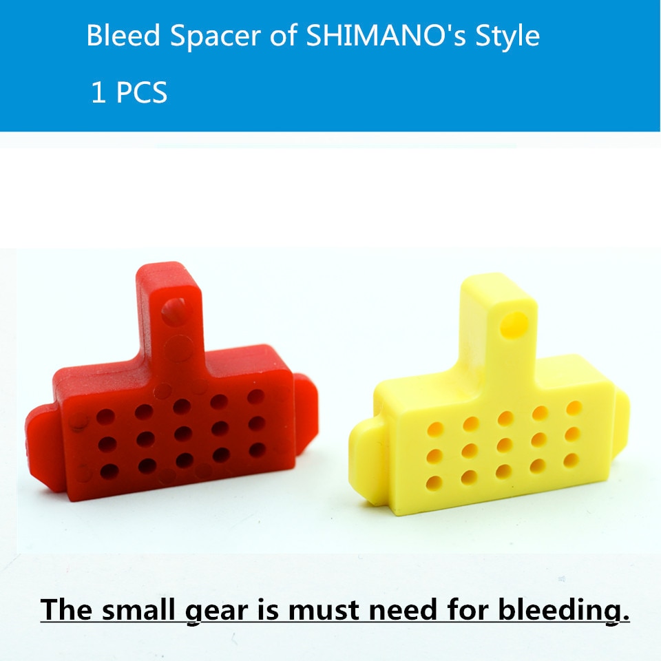 Entretoise hydraulique pour frein à disque, outil de purge, pour système de freinage shimano, 1 pièce, couleur rouge