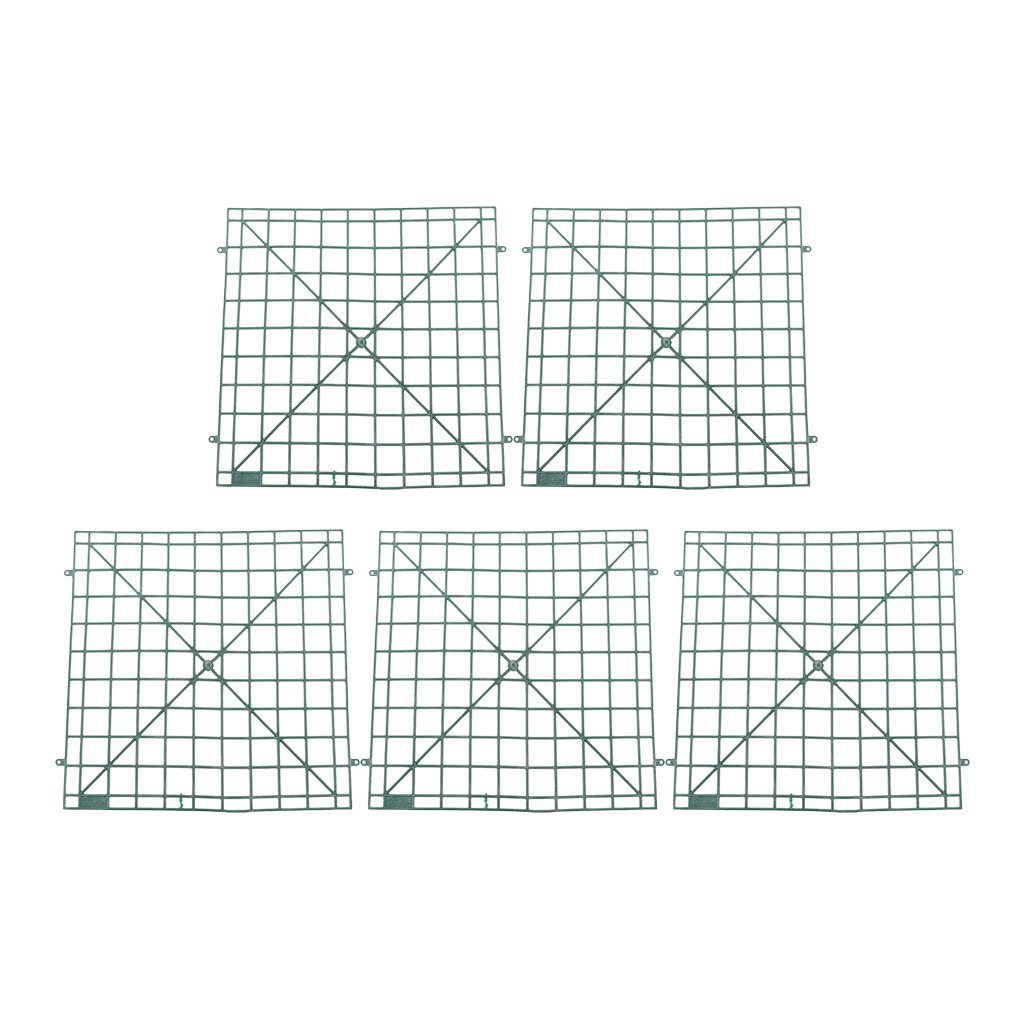 5Pcs Artificial Flower Wall Plastic Panels Frame For DIY Wedding Background Floral Decor