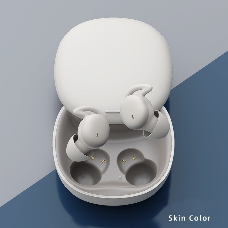 Mini Onzichtbare Bluetooth Oortelefoon Tws Draadloze Hoofdtelefoon Hifi Stereo Headsets Met Microfoon Mini Slaap Oordopjes Voor Alle Smart Phone: huidskleur