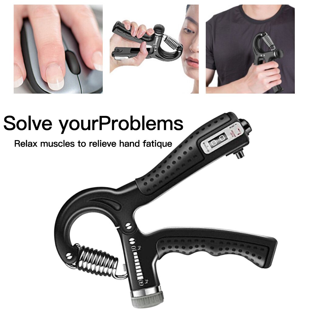 6Pcs Strength Exercise Gripper Adjustable Hand Grip Counter Finger Puller Training Finger Trainer