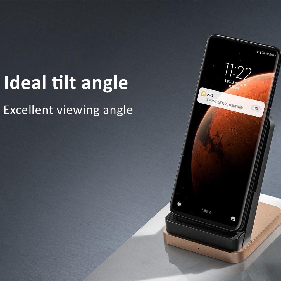 Original Xiaomi Wireless Charger 55W Fast Charging Stand Charging Dock Station For Redmi Note 10 Pro Mi 10 11 Pro Phone Holder