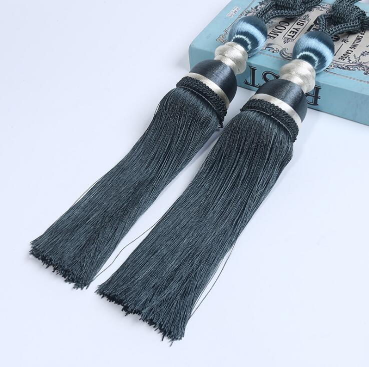 Rideau boule suspendu avec pompon, brosse à cravate, accessoires pour la maison: NO 11