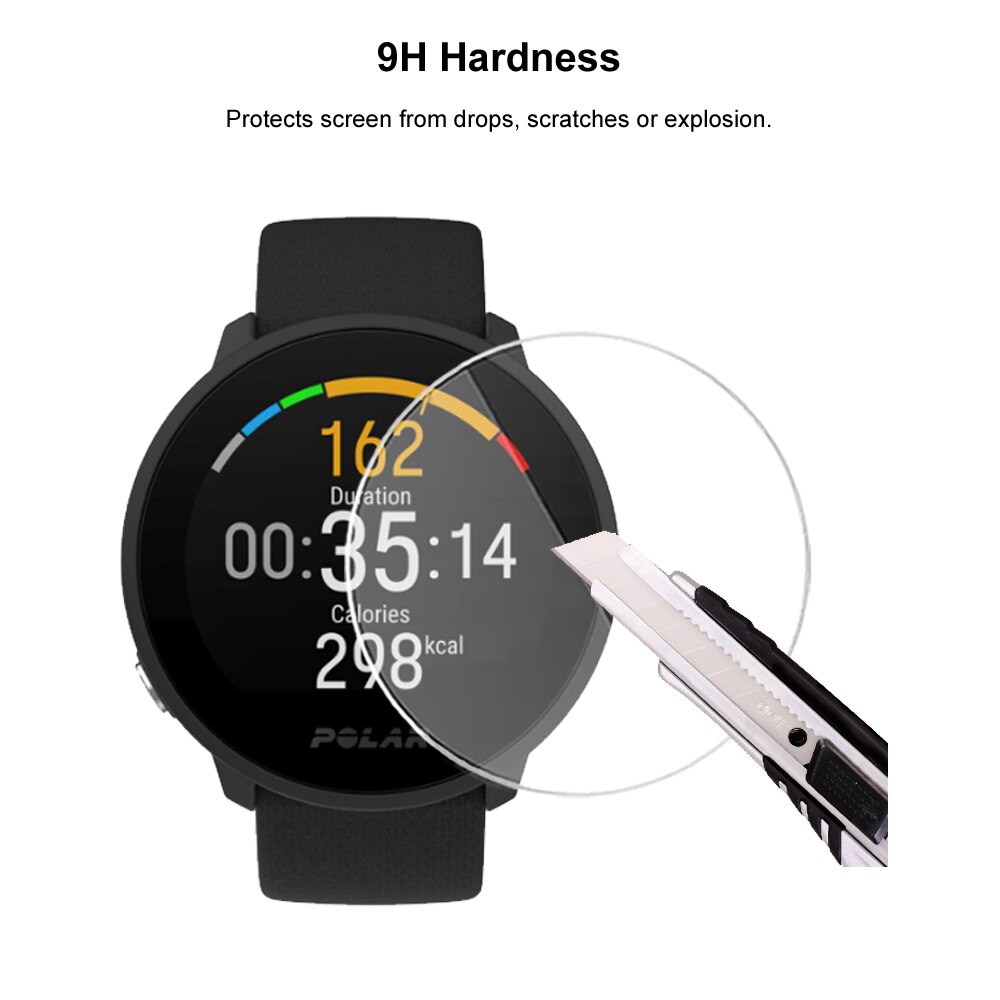 For polar unite smart watch skjermbeskytter 2.5d beskyttende herdet glass beskyttende film eksplosjonssikker