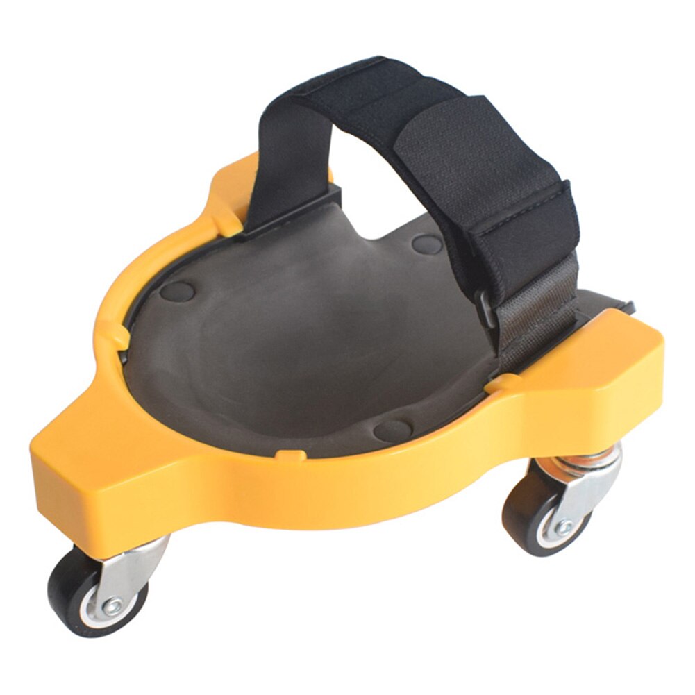 Rolling Knie Pads Verstelbare Riem Knie Bescherming Pads Met Wielen Universele Wiel Knielen Pad Borstel Muur Veiligheid Levert: YELLOW