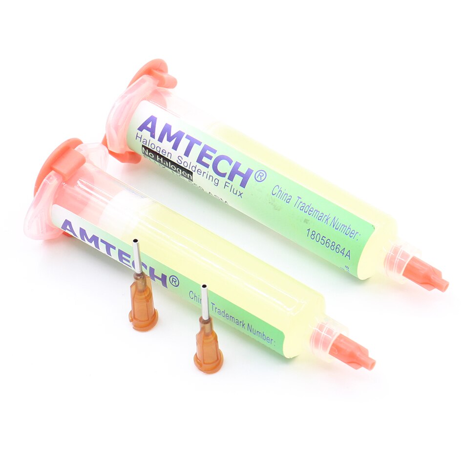 100% Amtech NC-559-ASM Soldeer Flux Reiniging-Gratis Lage Rook Bga Soldeerstation Veelgebruikte + Aluminium Putter + gratis Naalden