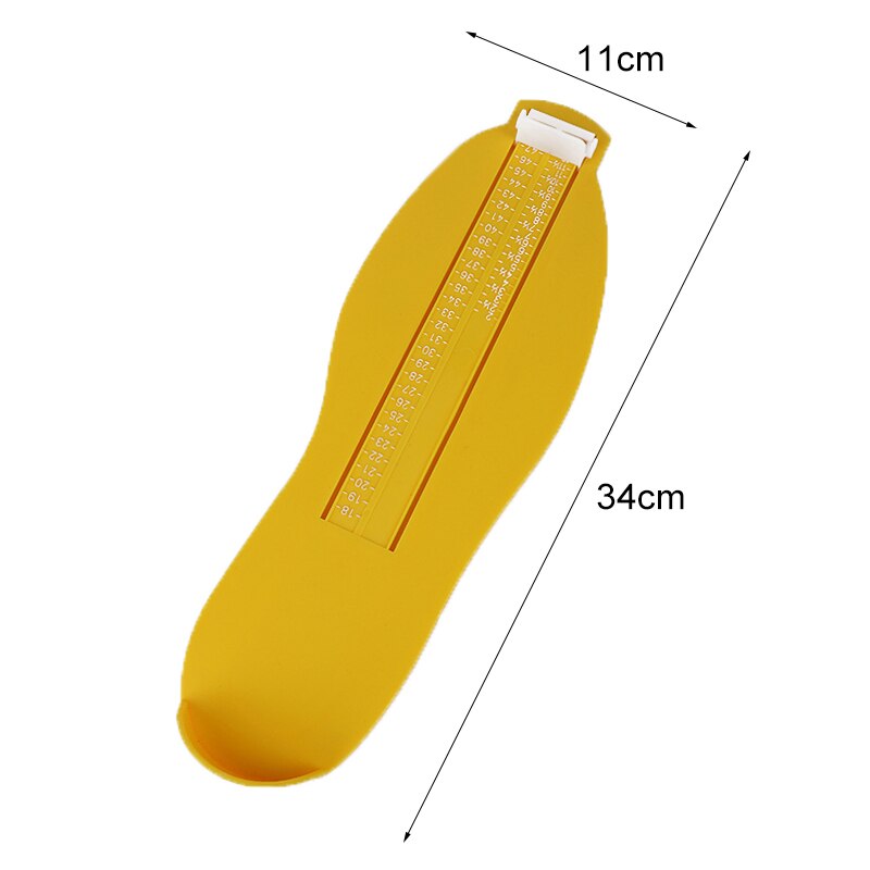 Foot Measure 4colors Gauge Kids Adults Shoes Helper 18-47Yards Foot Length Measuring Ruler Tools For Growing Children Hand Tool: yellow
