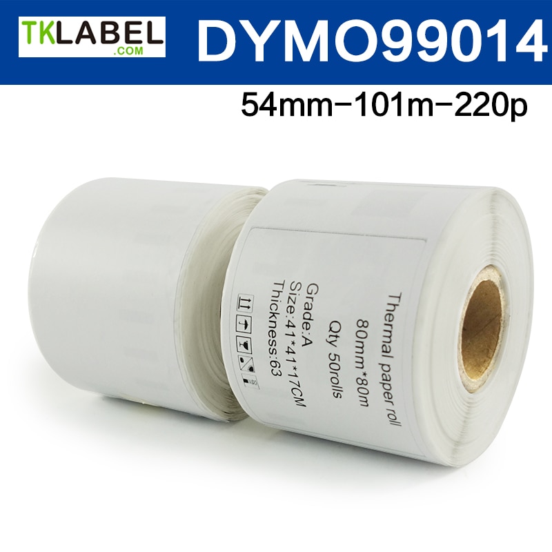 10 Roll X Compatible Dymo Labels 99014 LW450 Turbo white labels 54 x 101 mm 220pcs