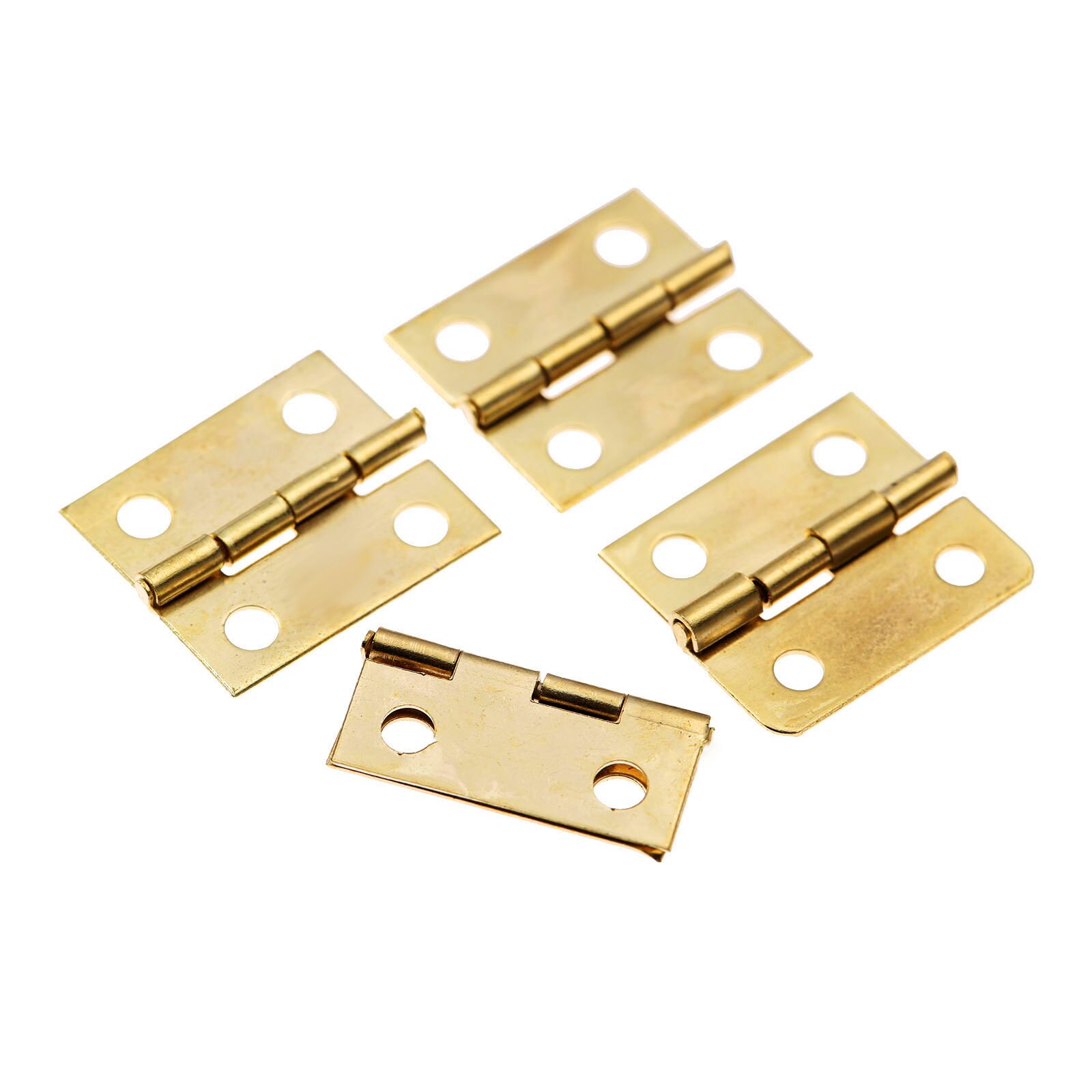 20Pcs 18x16mm Gold Furniture Door Cabinet Mini Hinges Jewelry Wooden Box Luggage Hinges Wine Box Hinge