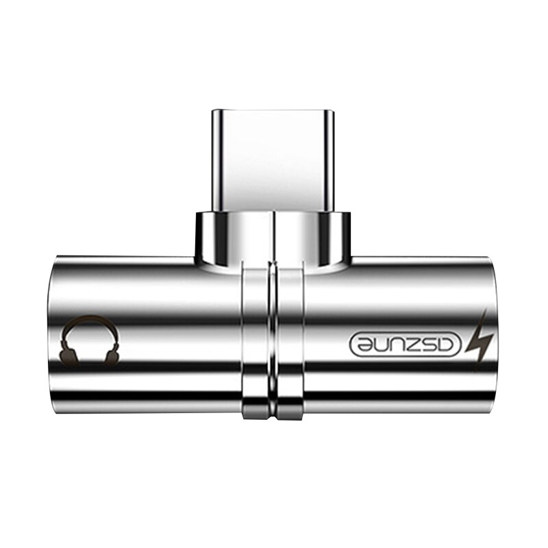 Adaptateur de chargeur et de casque de Type C à Type C 2 en 1, USB C à prise Audio Aux, DAC haute définition et câble Dongle de charge rapide