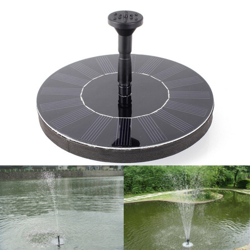 Mini Solar Water Fountain Pool Pond Waterfall Fountain Garden Decoration Outdoor Bird Bath Solar Powered Fountain Floating Water