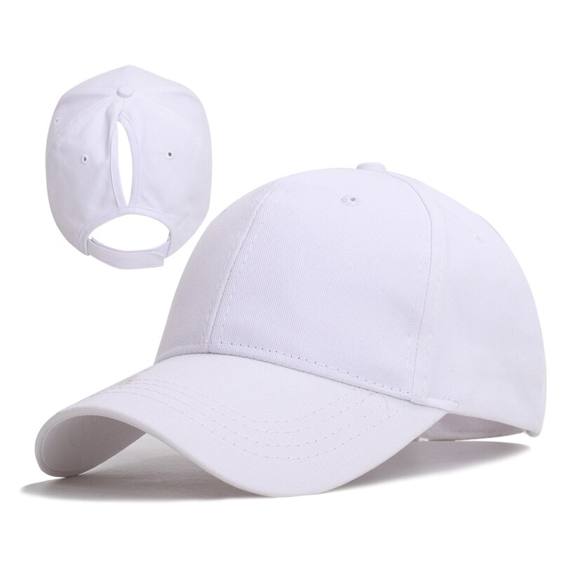 chaotisch Brötchen kappe Rodeo kappe Neue Damen Einfarbig Baseball Kappe Frauen lässig Hütte Einstellbar Baumwolle draussen Sport Knochen: Weiß