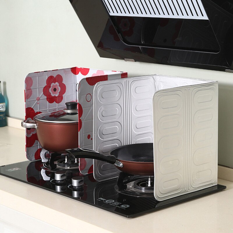 Aluminiumfolie Olie Blok Olie Barrière Specialiteit Gereedschap Fornuis Koken Anti-Spatten Olie Baffle Isolatie Keuken Gebruiksvoorwerpen