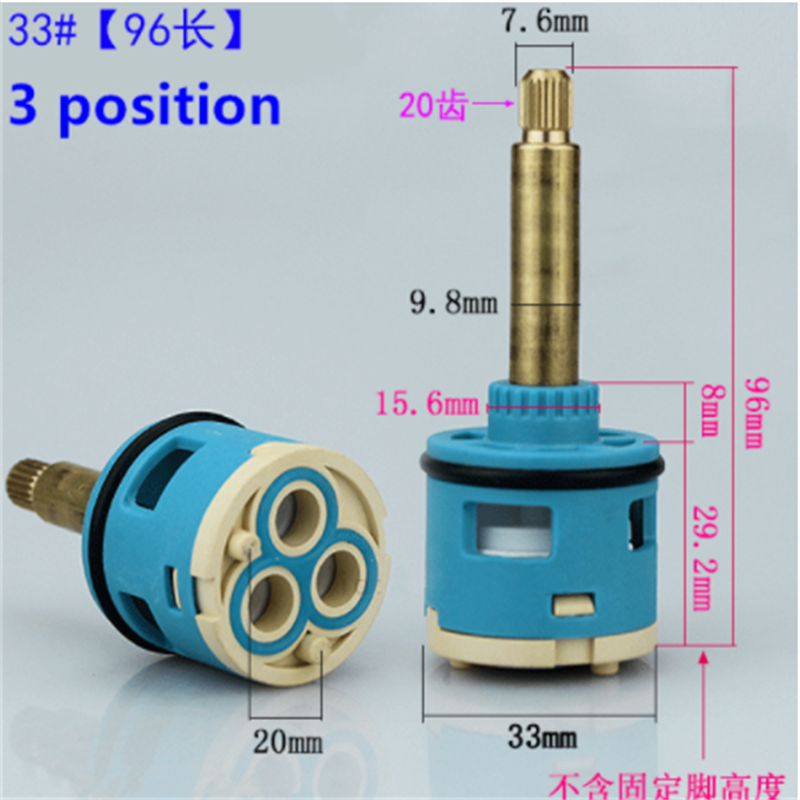 1PC Shower Room Faucet Cartridge Accessories Shower Head Bathtub Water Mixing Valve 3 Position 4 Position Concealed Installation: Light Grey