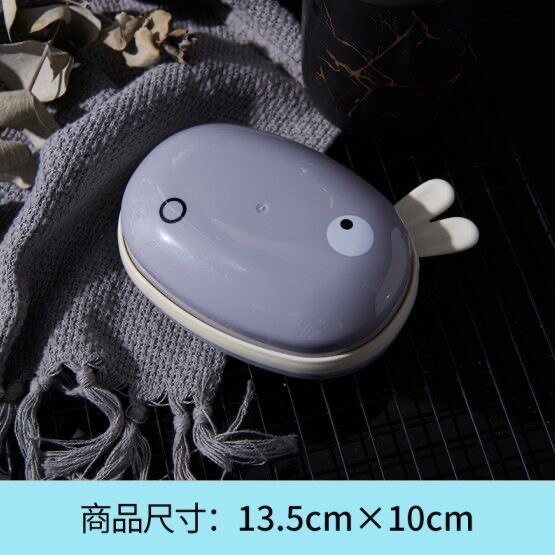 kreskówka wodoodporne pudełko z pokrywą mydła przenośne mydło podróżne chroń pojemnik pudełko na mydło łazienkowe akcesoria łazienkowe: Fioletowy