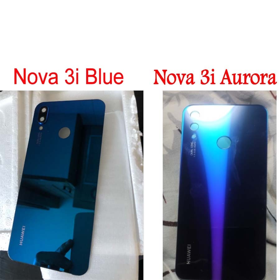 Original For Huawei Nova 3i Battery Cover Back Glass Rear Battery Cover Door Housing For Huawei Nova 3 Nova3 Battery Cover