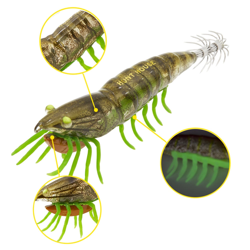 Hunthouse egi pesca señuelo calamar cebo yamashita calamar jigs pesca calamar señuelo potras pulpo pesca luminosa 115mm 20g
