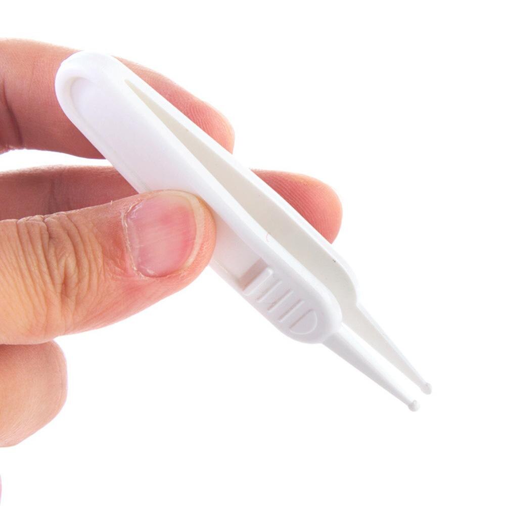 5 stk baby pleje øre næse navle rengøring pincet sikkerhed pincet plast rengørings klip
