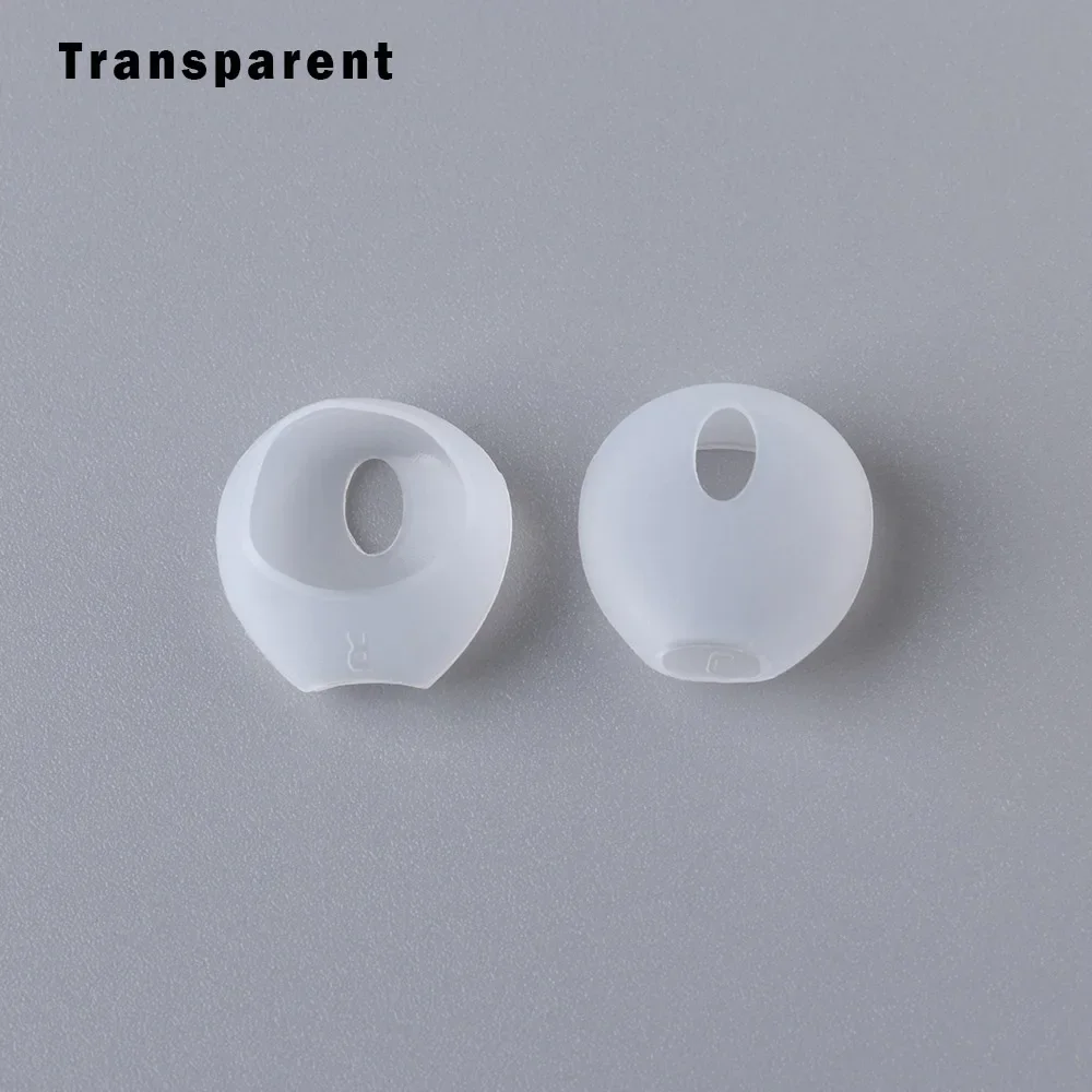 Universal airpods øretelefondeksel silikon antiskli gummi myk ørepropper ørepropper for iphone øreputer ørepropper: Gjennomsiktig