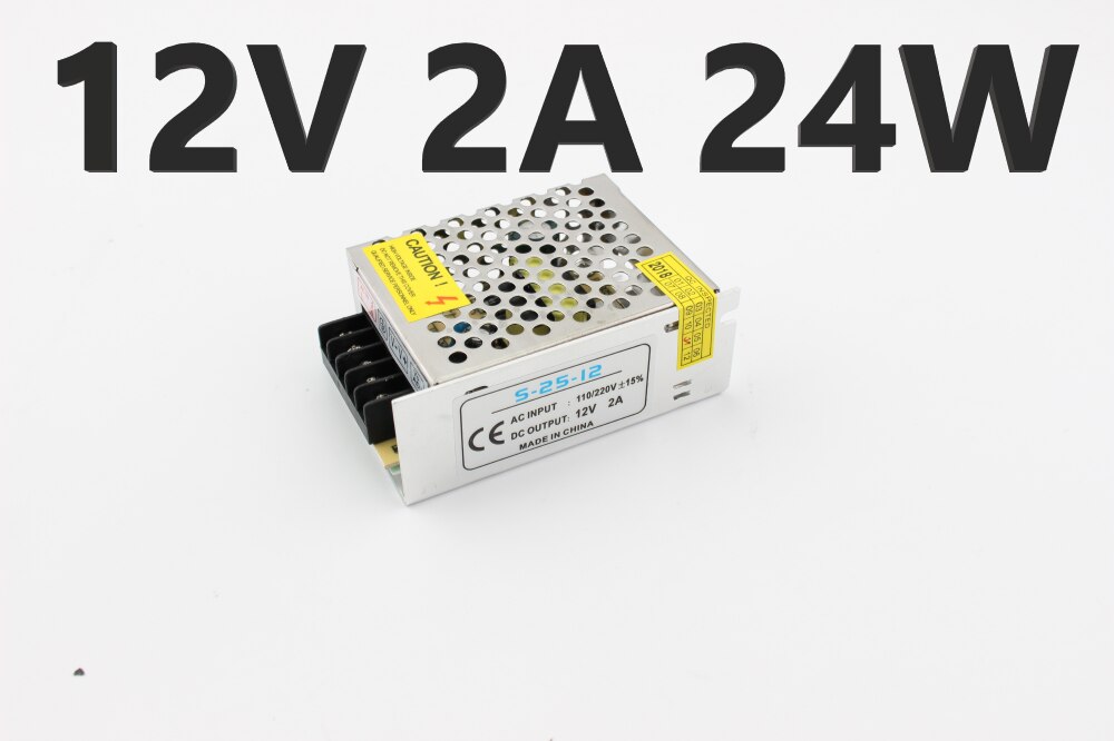 12V Power Supply AC 220V TO DC 12V 2A 3A 5A 10 15 20A Adapter 220 To 12v Power Supply Source 500w Led Transformer For Led Strip: 12V 2A 24W