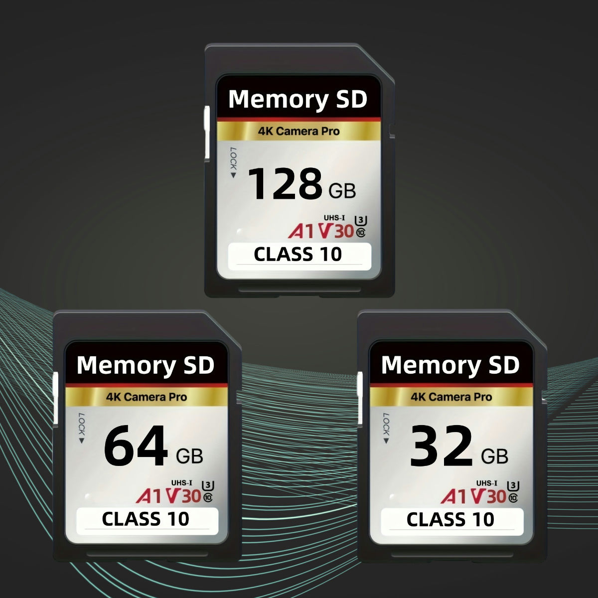 Memory Card U3 High Speed 128GB 64GB 32GB Memory Card Classe 10 3D 4K V30 Video High Speed