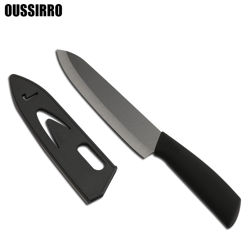 1 stk sort blad keramiske skæreknive køkkenværktøj bærbare knive 3-7 tommer frugt keramiske knive