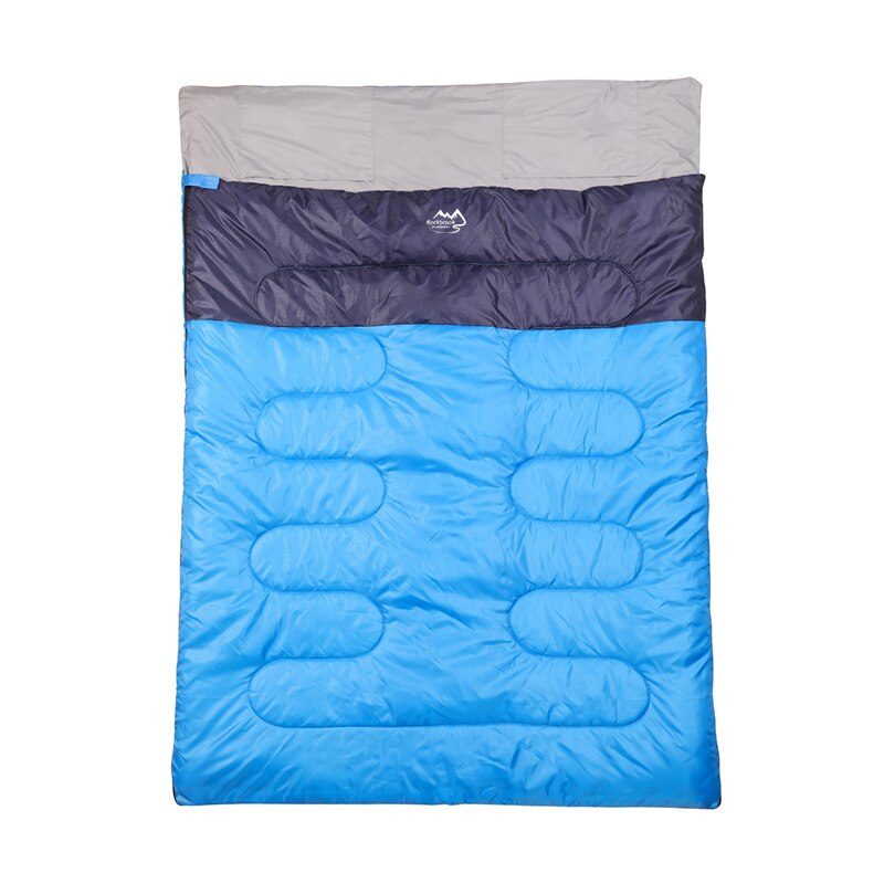 Sacos de dormir dobles de 210T, saco de dormir doble Extra grande para acampar, clima cálido, sostenible, para dos personas al aire libre: Default Title