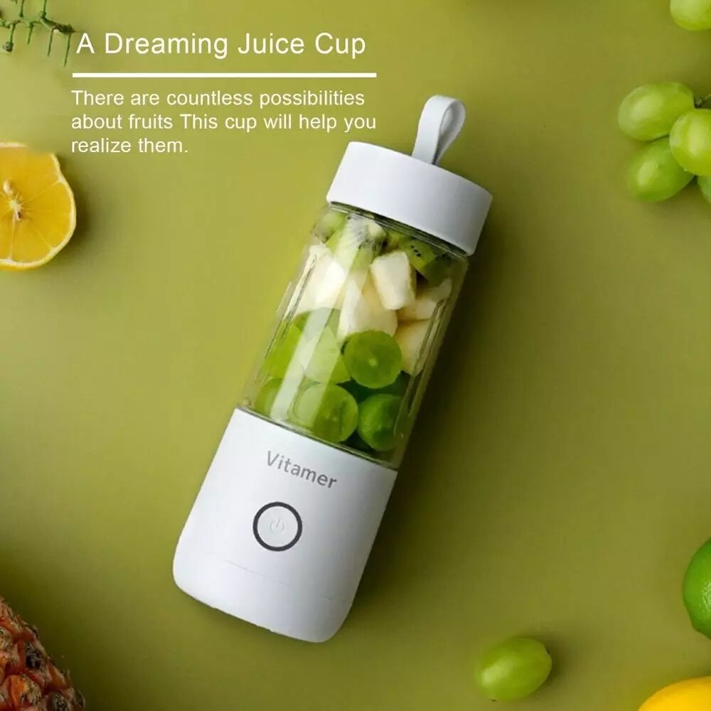 Portable Mini Electric Juicer Portable Juicer Cup USB Charging Fruit Mixer Glass Blender for Smoothies NutribulletFood Processor