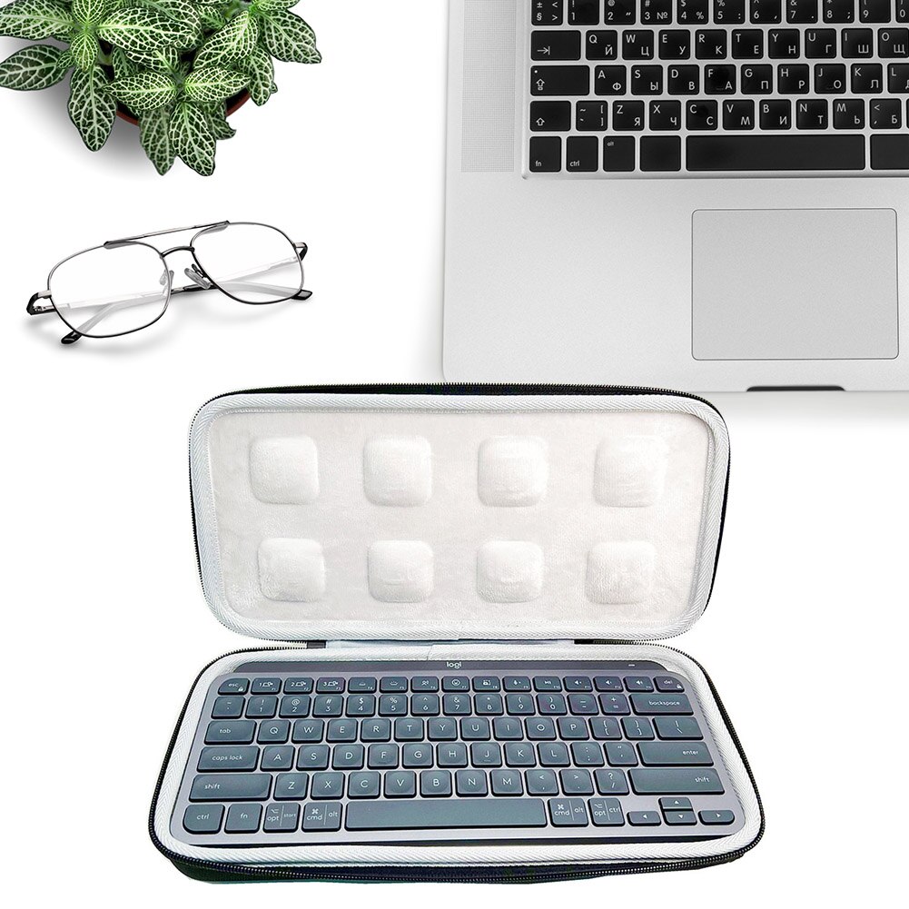 Wireless keyboard case, bluetooth compatible, keyboard case for logitech mx keys, mini accessories