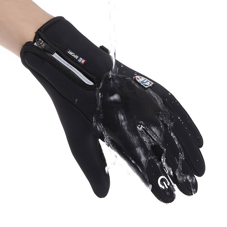Gants de pêche sur glace chauds d&#39;hiver, revêtement imperméable, coupe-vent, respirants, doigts complets, antidérapants, pour la pêche en plein air, à la carpe,
