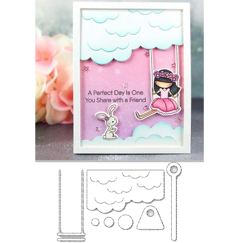 "grattis på födelsedagen" ord cirkel metall skärformar för scrapbooking hantverk stansade kort gör prägling stencil foto: 13