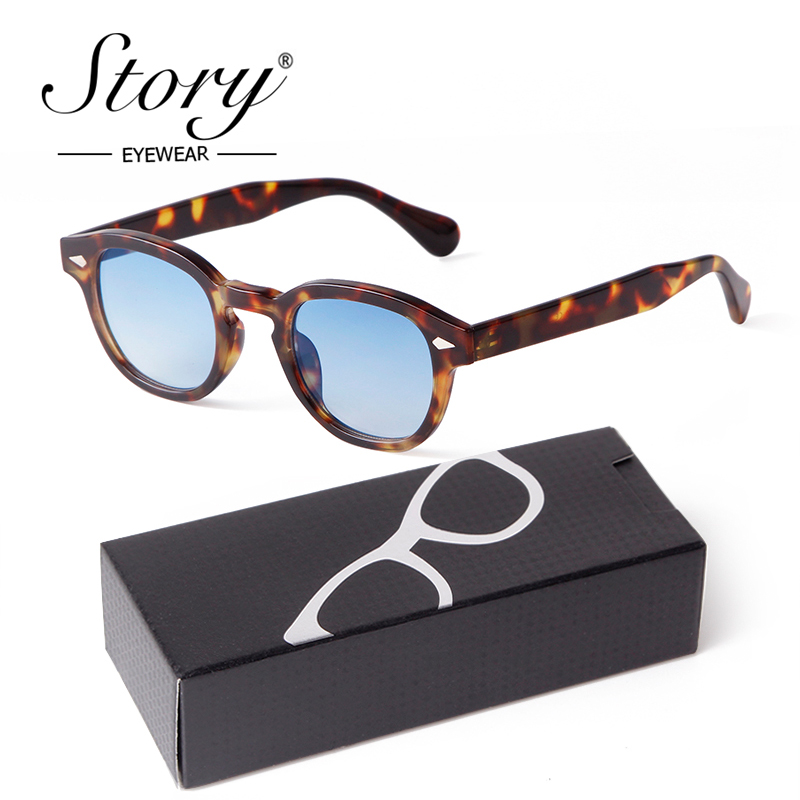 Farbverlauf Blau Kleine Runde Sonnenbrille für Frauen Männer Jahrgang Schildkröte Quadrat Sonnenbrille Lunettes De Soleil