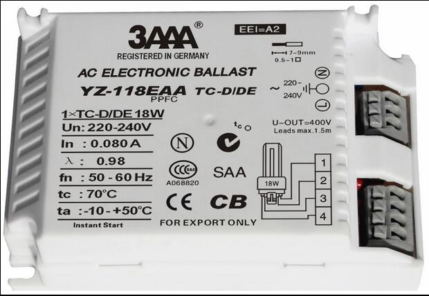 3AAA 18 w 220-240 v Instant Start AC Fluorescentielamp Elektronische Ballast Voor TC Ring Lamp Standaard Gelijkrichters YZ-118EAA