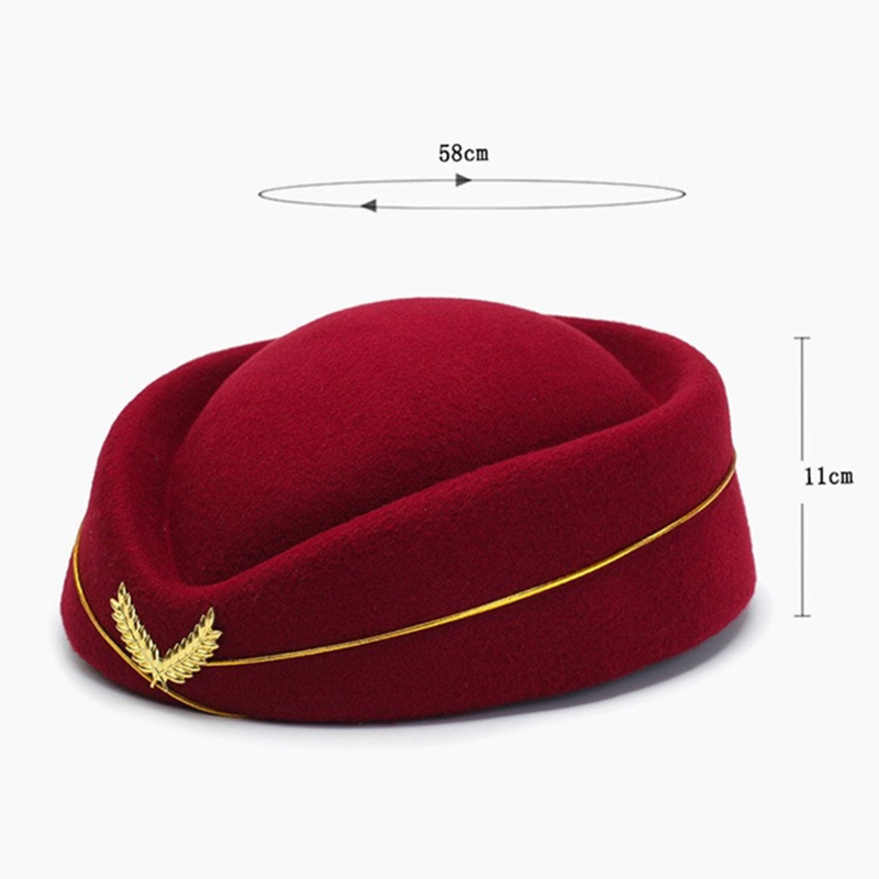 Frauen Flug begleiter Kleidung Zubehör Flug begleiter Kostüm Flug begleiter Hut Stewardess Cosplay Business Uniform: green