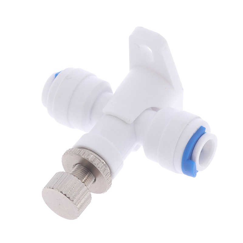 1/4" Hose RO Water Flow Adjust Valve Regulator Waterflow Control Valve Connector Fitting Water Speed Controller