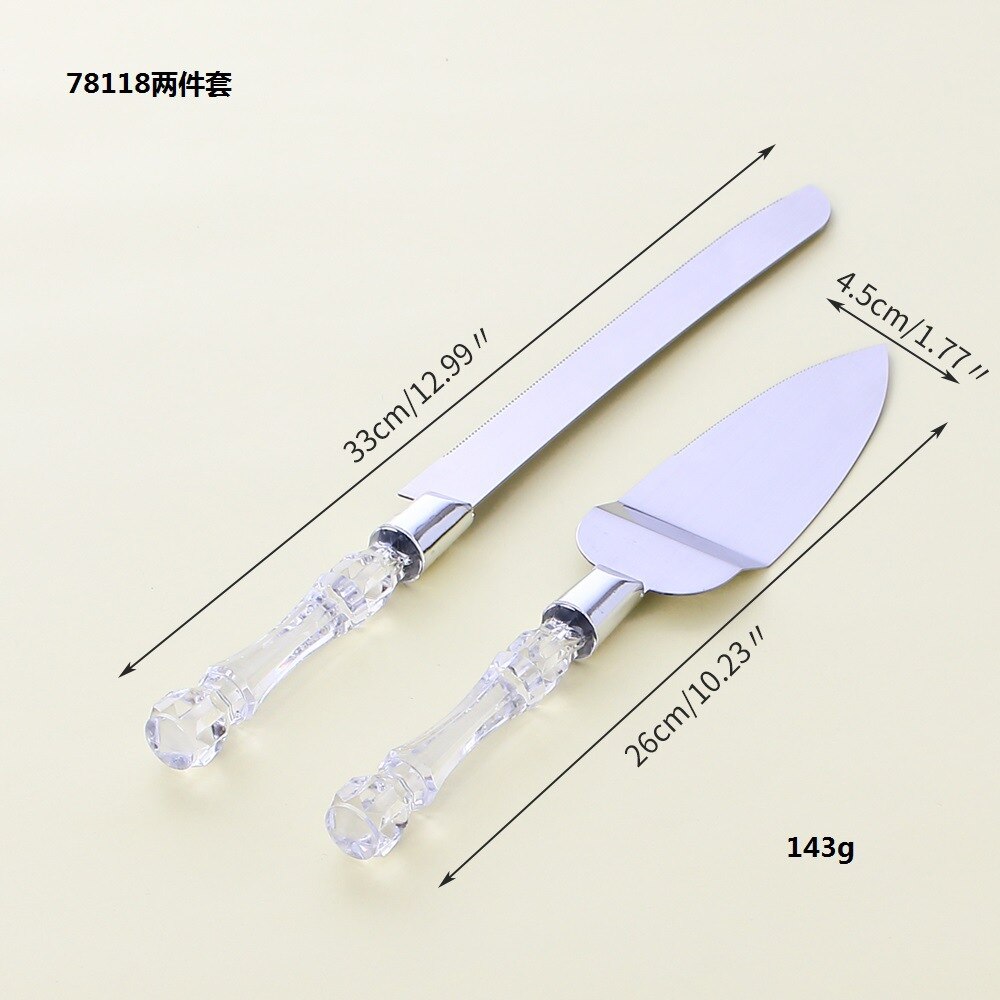 Stainless Steel Serrated Bread Knife Transparent crystal Handle Toast Slicing Knives DIY Home Kitchen Pastry Biscuit Cutter