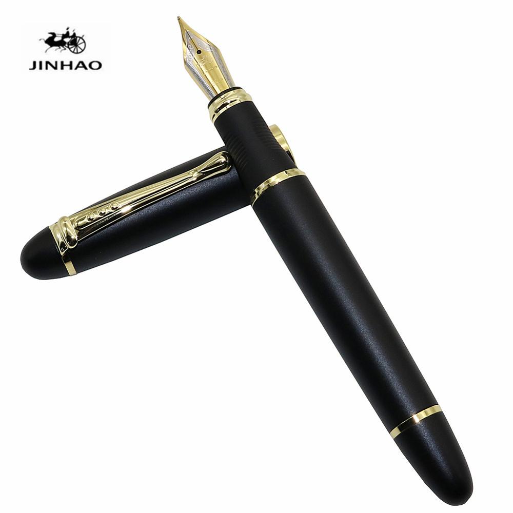 Jinhao X450 Iraurita Brunnen stift Voll metall Goldene Clip luxus stifte Schüler Schreibwaren Büro schule liefert: schrubben