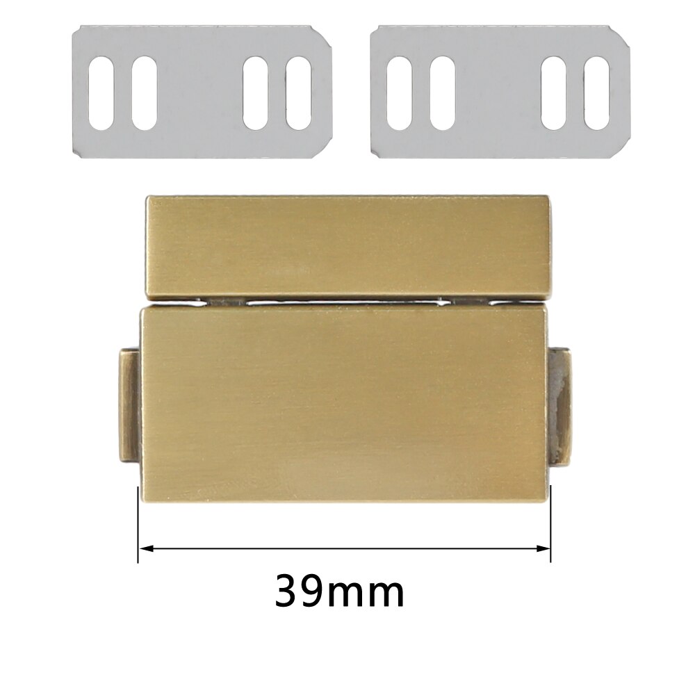 3.9Cm Rechthoekige Metalen Druk Push Sloten Voor Vrouwen Tas Handtas Lente Lock Snap Decoratieve Sluitingen Sluiting Diy Accessoires