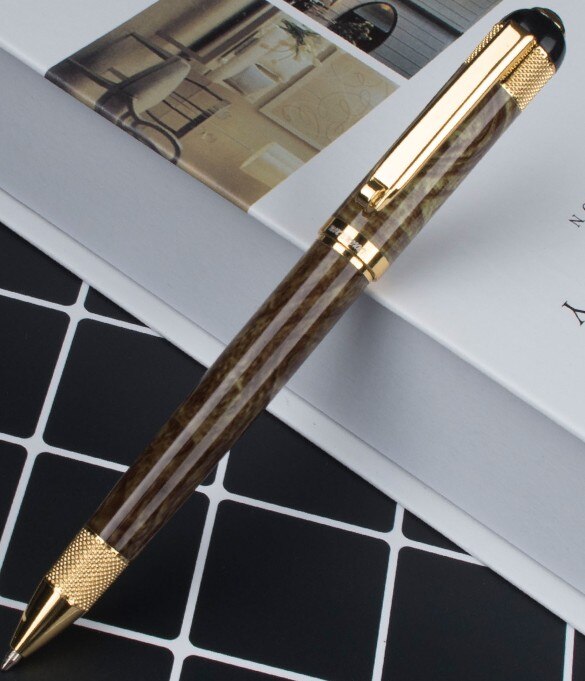 Stylo logo gravure MONTE monture rouge de luxe stylo à bille métal fournitures d'écriture stylos à bille: G