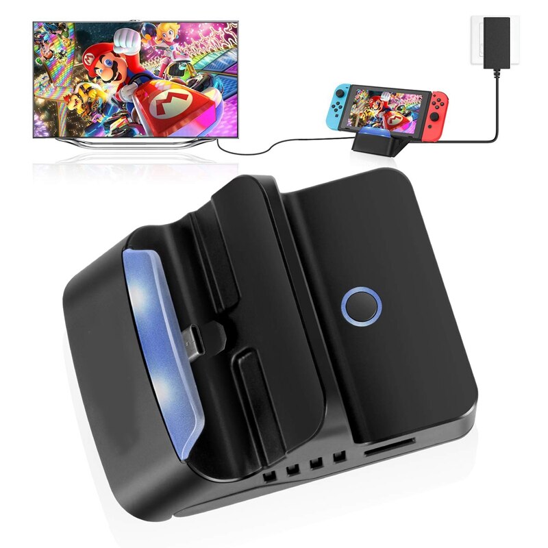 Bærbar tv dockingstation udskiftning til nintendo switch med hdmi og usb 3.0 port switch dock: Default Title