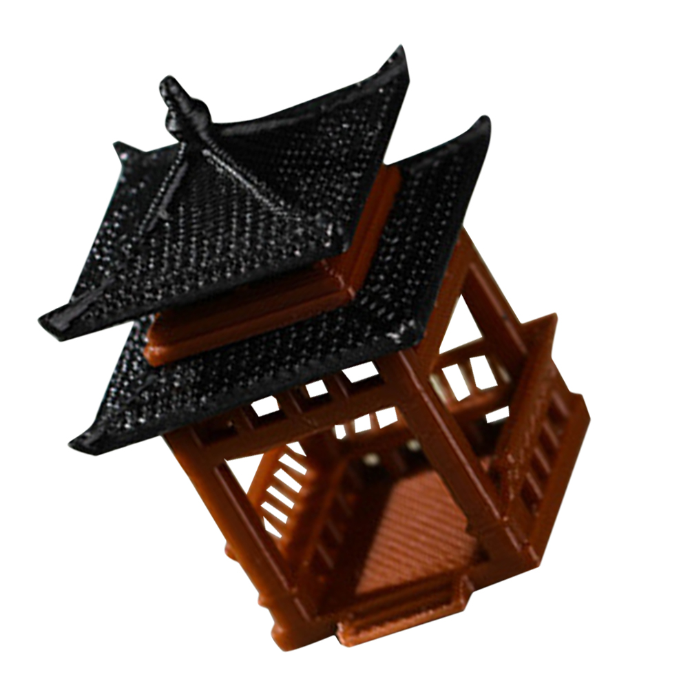 Outdoor Fish Tank Decorations Simulation Landscape Courtyard Building Model Pavilion Ornament Aquarium Adornment Fish Tank