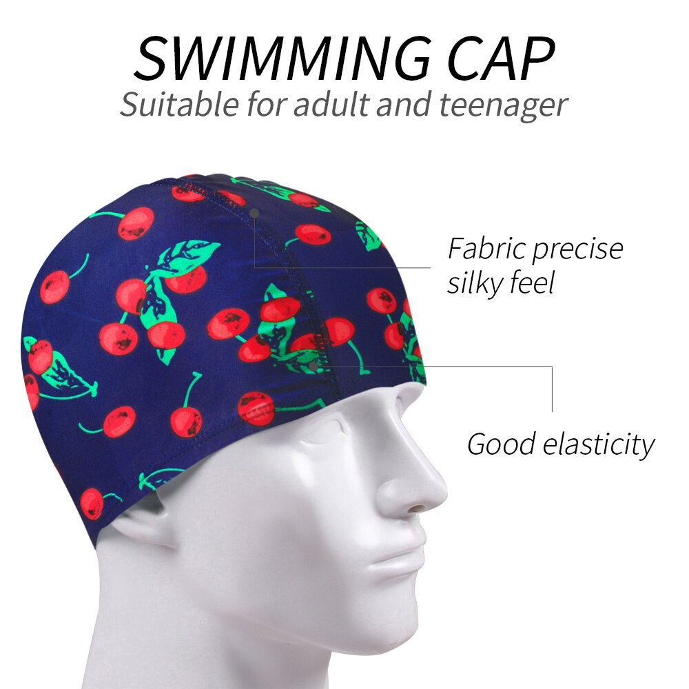 Badehette kvinner unisex jenter langt hår badehatt badehette stretch drapering fri størrelse svømmebasseng sport elastisk nylon turban: G210816b