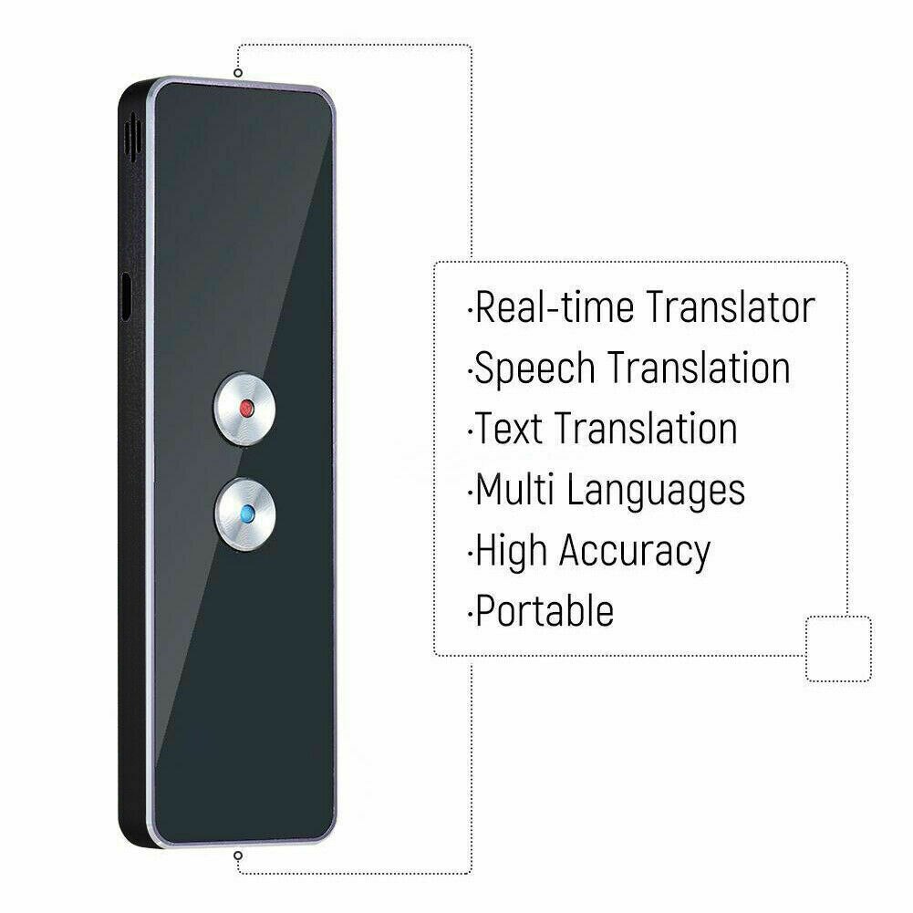 Portable Translator T8 Smart 42 Language Text Speech Interactive 2.4G Translator Two Way Real Time Voice