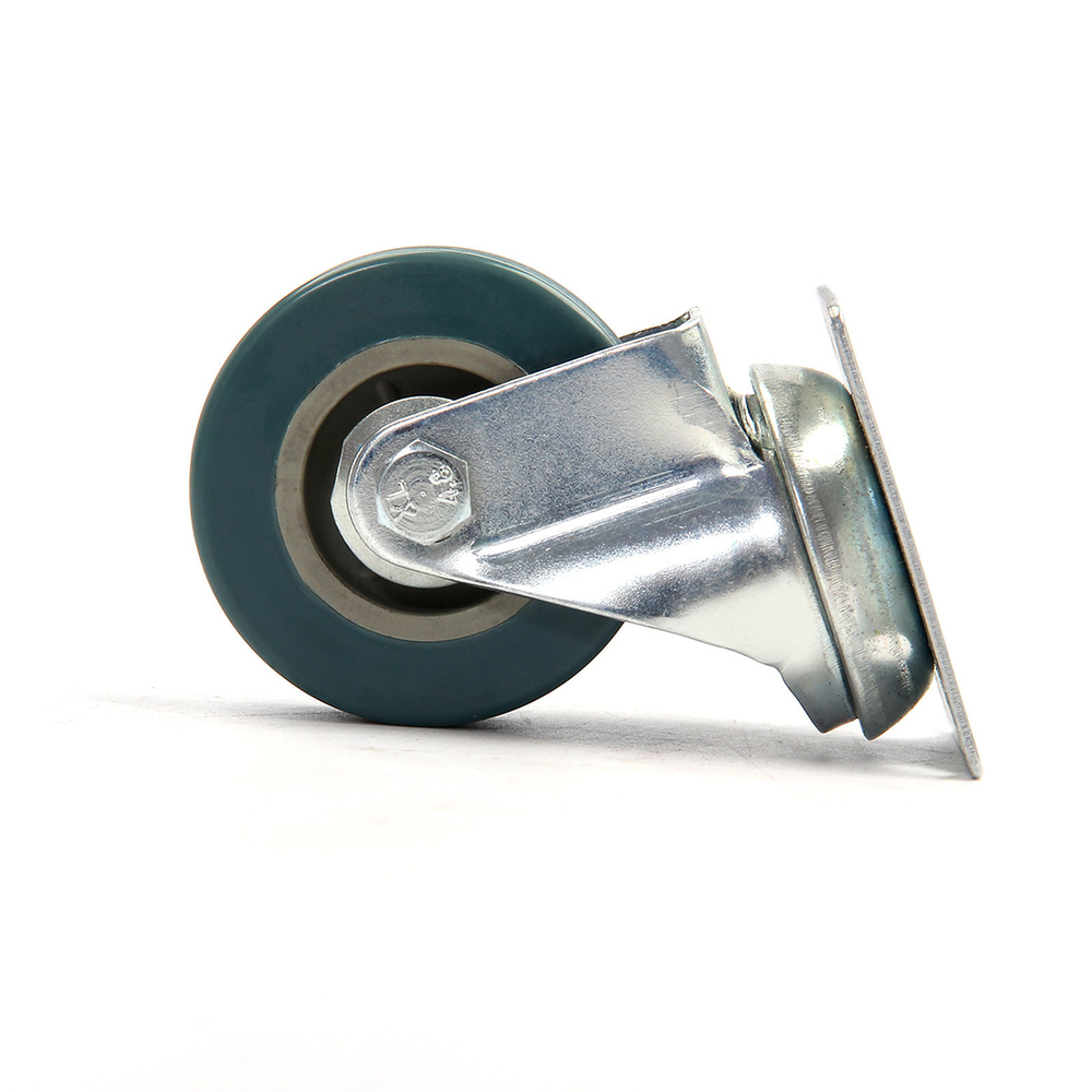 4 x Heavy Duty 50x17mm Rubber Zwenkwielen Trolley Meubels Caster Rem