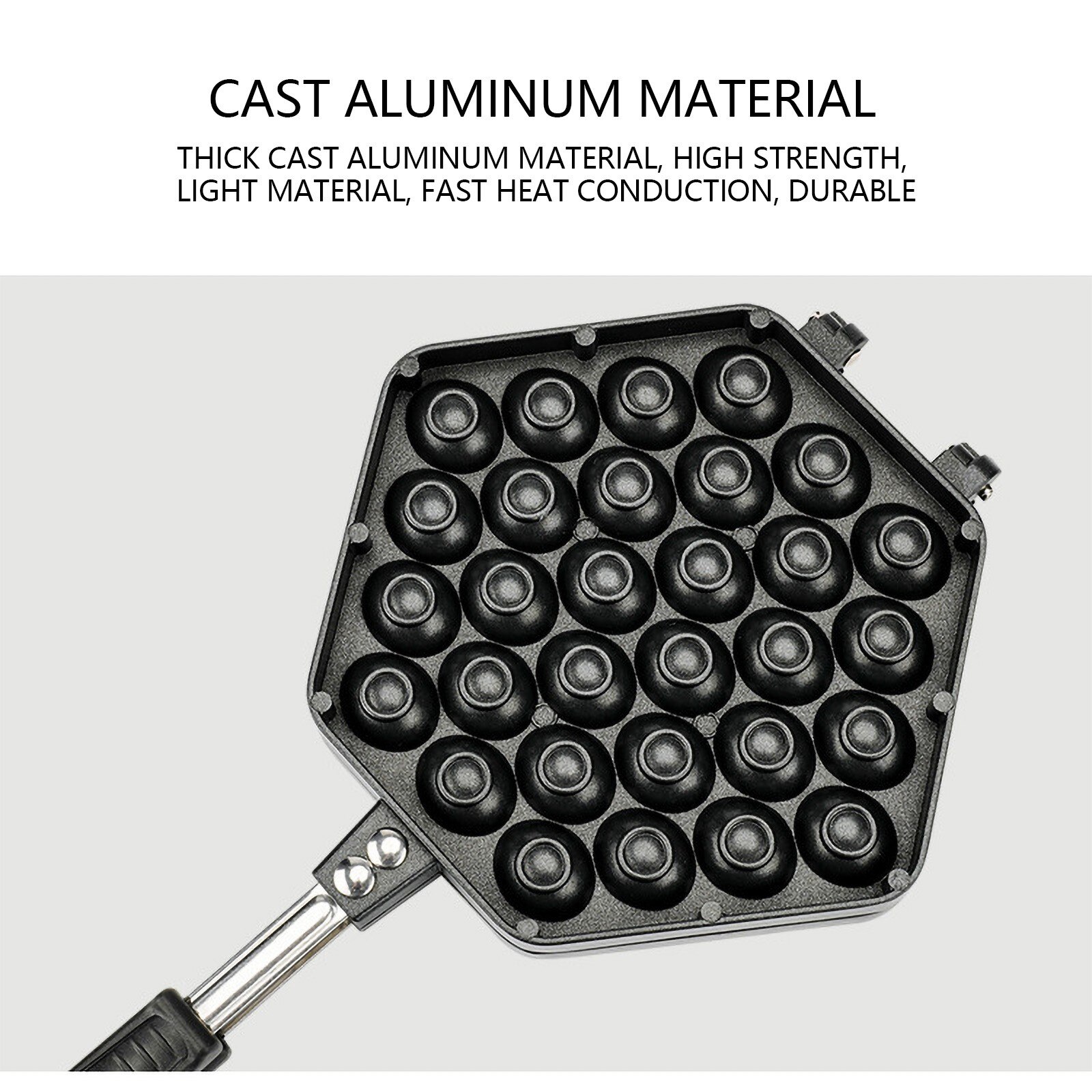 Household Waffle Bake Maker Kitchen Non-stick Aluminum Alloy Waffle Maker Pan Mould Mold Press Plate Waffle Iron Baking Tools